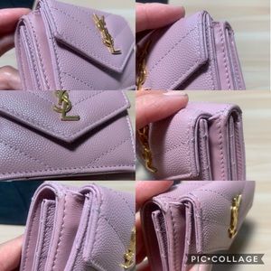 Saint Laurent Monogram Trifold Wallet Unboxing & Review, LV Victorine look  a like, How I pack